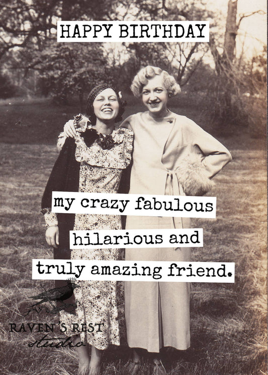 RR770 - HAPPY BIRTHDAY My Crazy Fabulous Hilarious And Truly Amazing