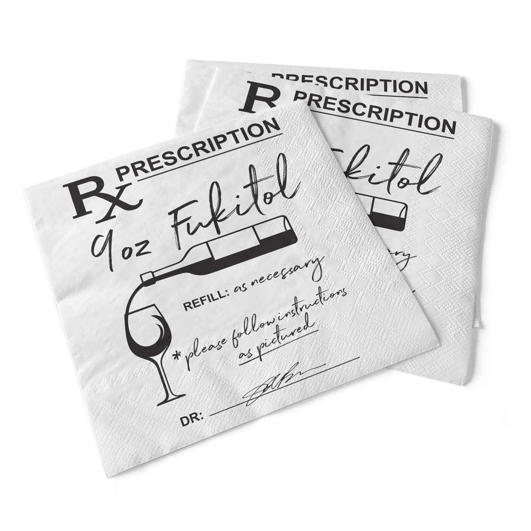RX Prescription | Beverage Napkins