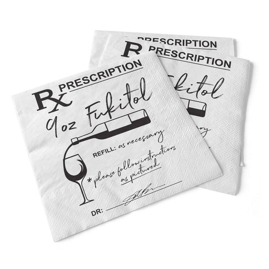 RX Prescription | Beverage Napkins