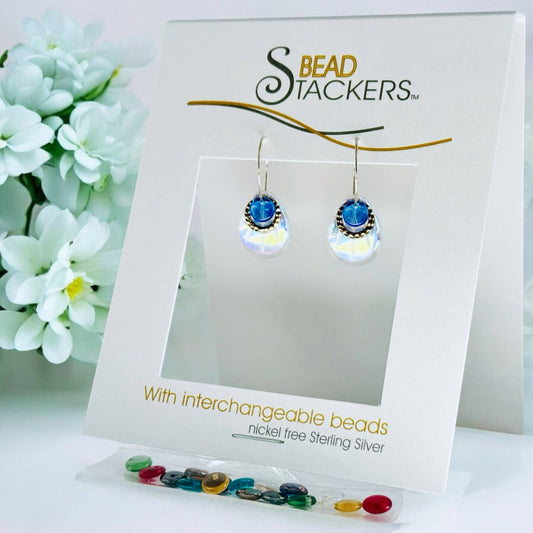 PT30 - Dangle earrings come with 9 interchangeable colours.