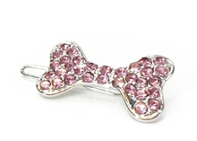 Load image into Gallery viewer, Diamonds in the Ruff Pink Bow or Crown Clip
