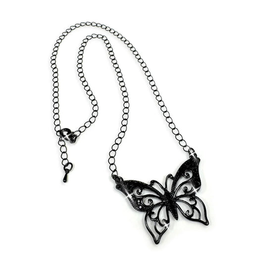 Lace Butterfly Necklace