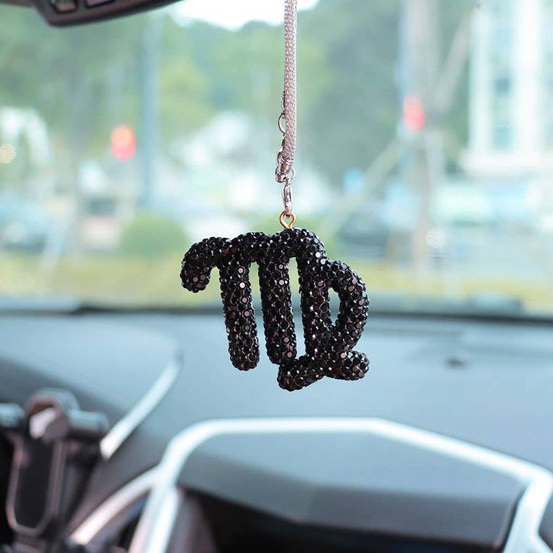 Crystal Zodiac Car Charm