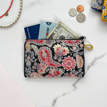 Load image into Gallery viewer, Black &amp; Red Coin Purse
