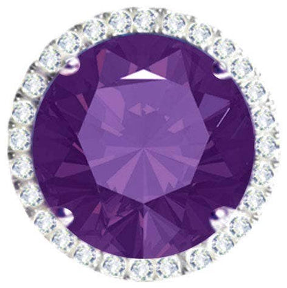 Swarovski CZ Pendant & Earrings Set: May