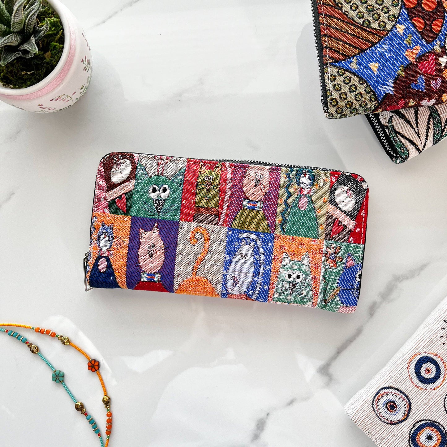 Cat Squares Wallet