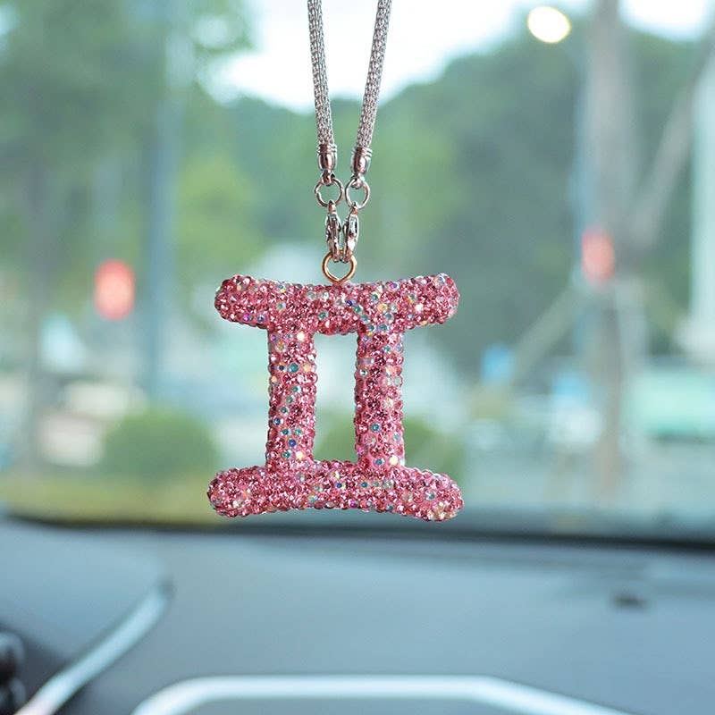 Crystal Zodiac Car Charm