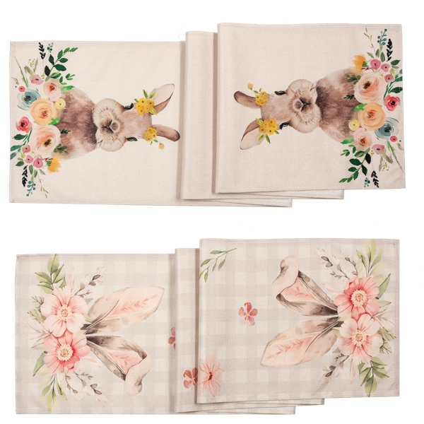 Blooms & Bunnies Table Runner