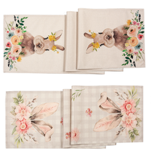 Load image into Gallery viewer, Blooms &amp; Bunnies Table Runner
