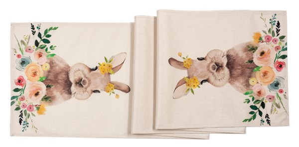 Blooms & Bunnies Table Runner