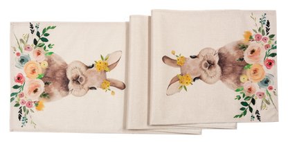 Blooms & Bunnies Table Runner