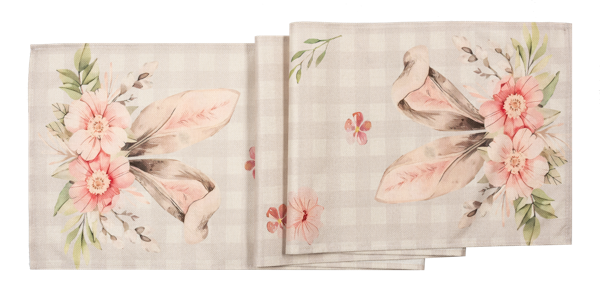 Blooms & Bunnies Table Runner