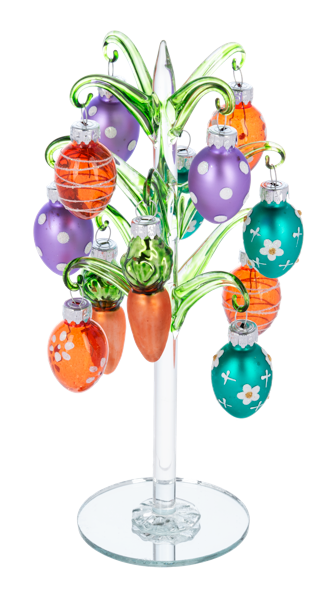 Handblown Glass Easter Egg Tree