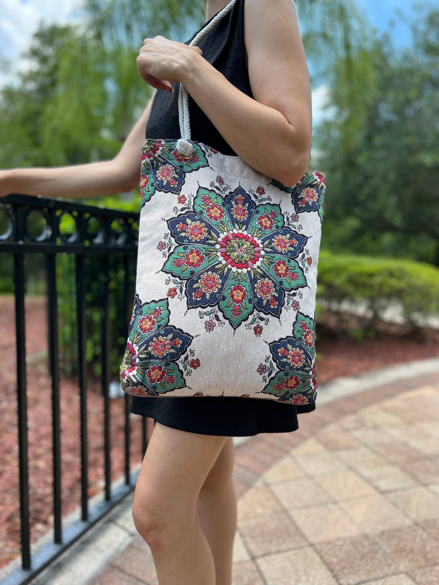 Star Boho Tote Bag
