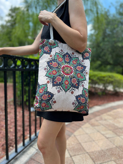 Star Boho Tote Bag