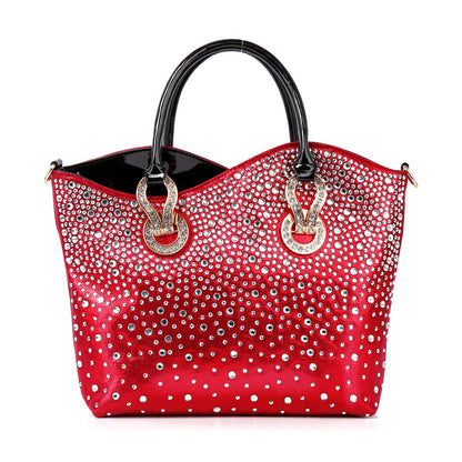 Handbag Express - Rhinestone Ombre Design Elegant Tote