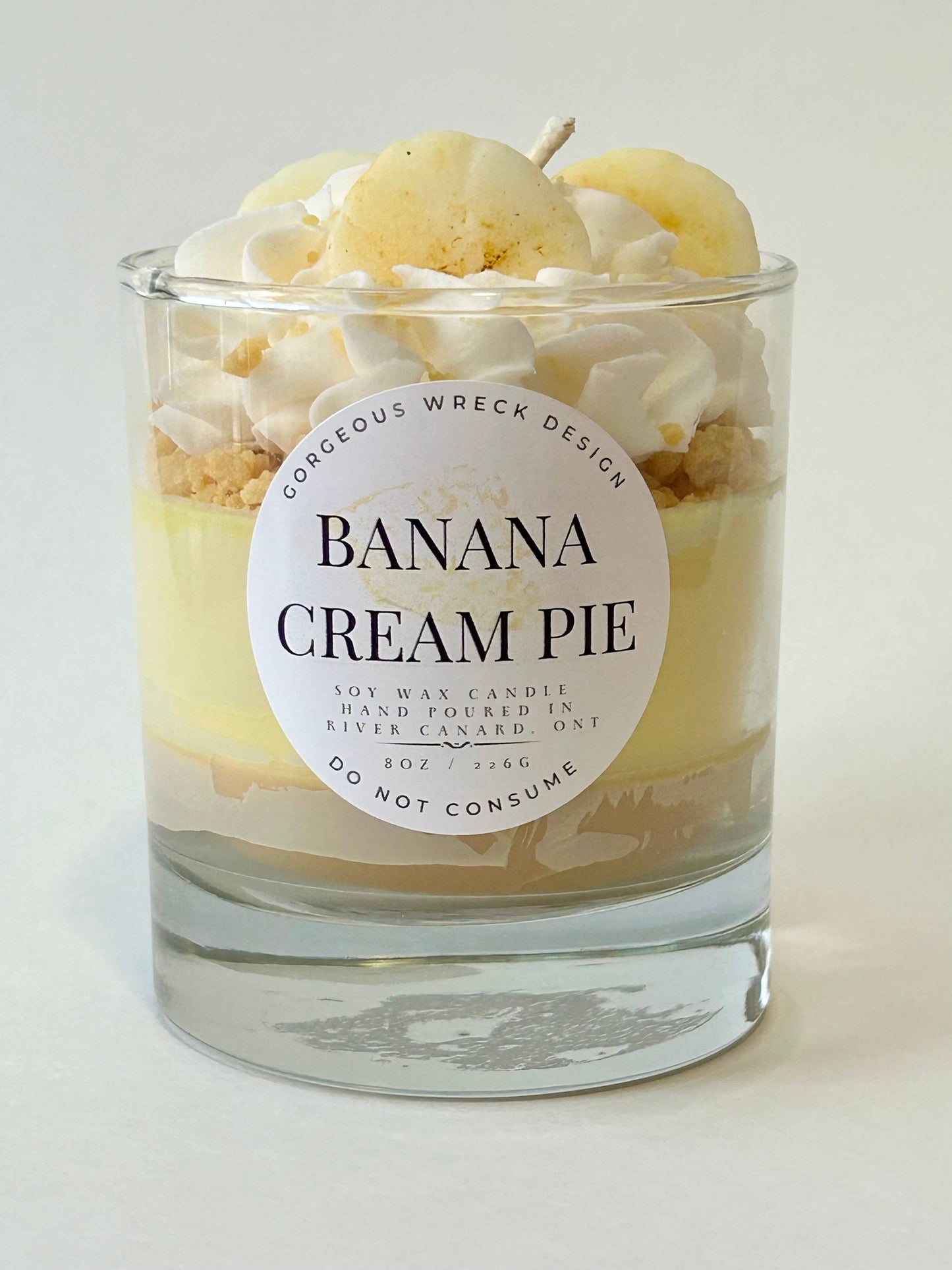 Banana Cream Pie Dessert Candle 