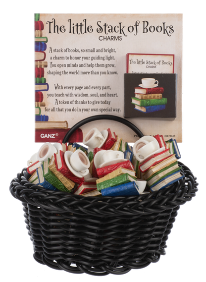 The Little Stack of Books Charms