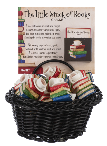 The Little Stack of Books Charms