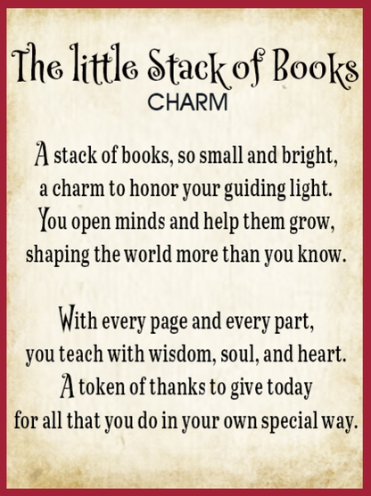 The Little Stack of Books Charms