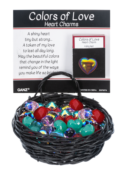 Colours of Love Heart Charm