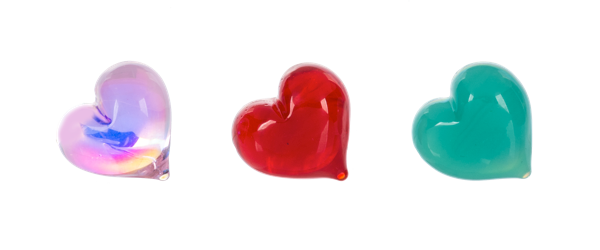 Colours of Love Heart Charm