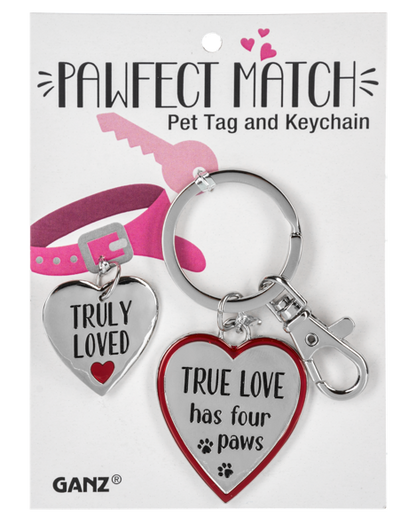 Pawfect Match Pet Tag & Keychain