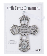 Load image into Gallery viewer, Crib Cross Ornament - White
