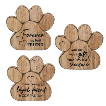 Dog Paw Garden Rocks