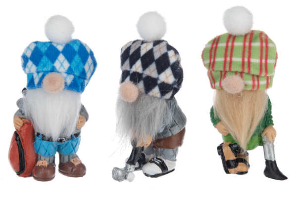 Good Luck Golf Gnome Charm