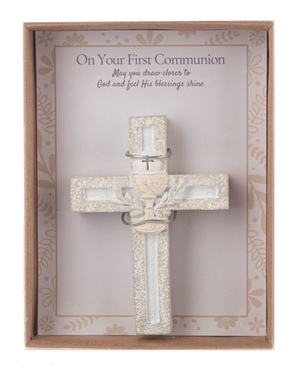 Cross in Gift Box - Baptism/First Communion
