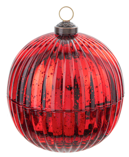 Faceted Glass Ornament Trinket Box