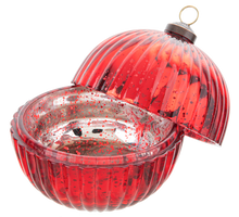 Load image into Gallery viewer, Faceted Glass Ornament Trinket Box
