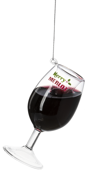 Glass Wine Ornaments