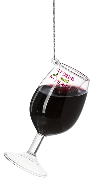 Glass Wine Ornaments