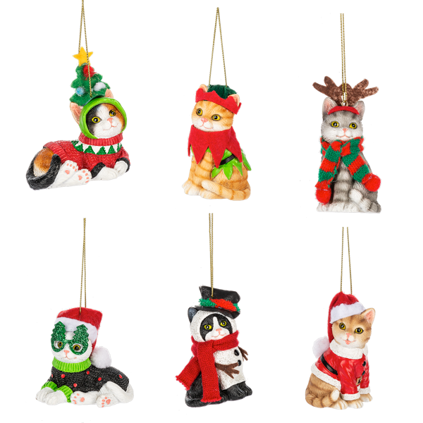 Fleas Navidad Cat Ornaments