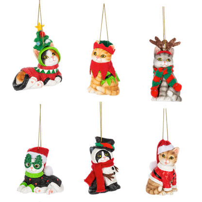 Fleas Navidad Cat Ornaments