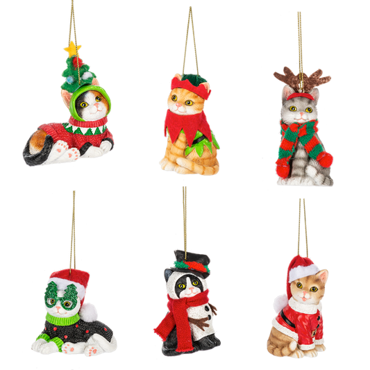 Fleas Navidad Cat Ornaments