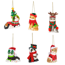 Load image into Gallery viewer, Fleas Navidad Cat Ornaments
