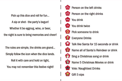 Merry Drinksmas Dice
