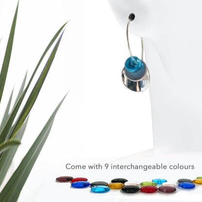 LTMT26  - Earrings come with 9 interchangeable colours.