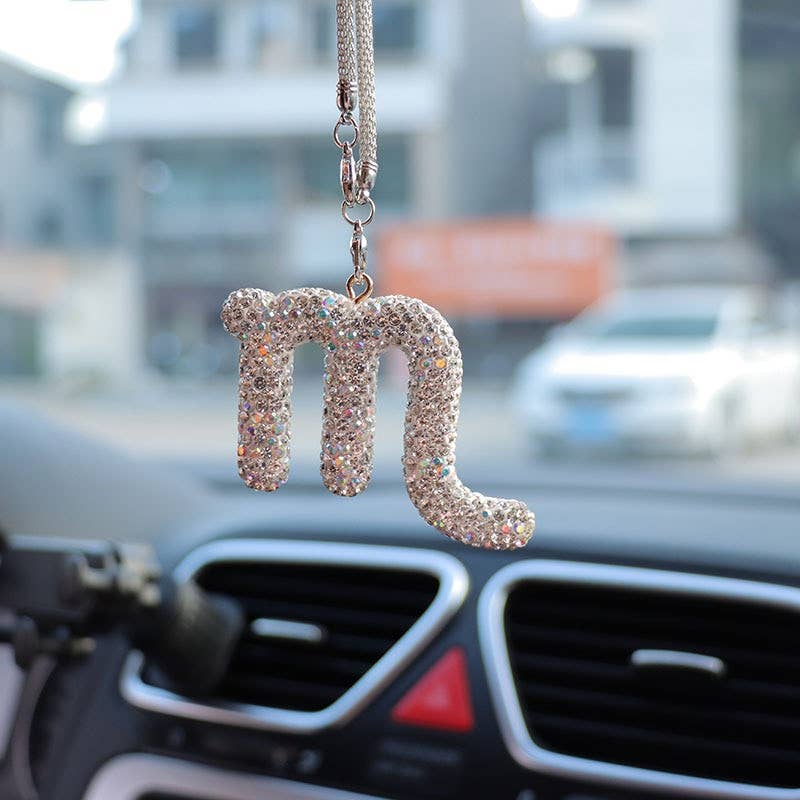 Crystal Zodiac Car Charm
