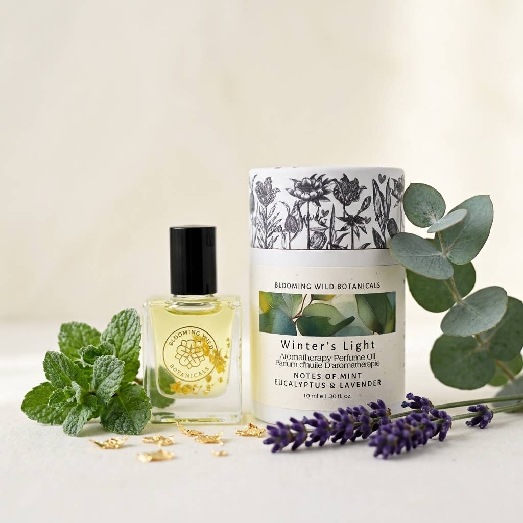 Blooming Wild Botanicals - Winter's Light Plant Perfume | Mint + Eucalyptus
