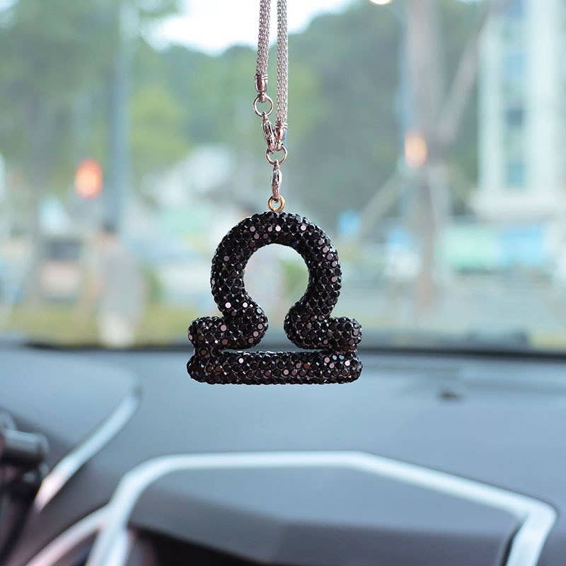 Crystal Zodiac Car Charm