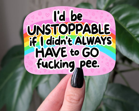 Funny Pee Sticker