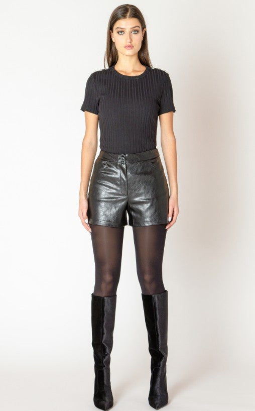 Faux Leather Shorts 2622213 SALE