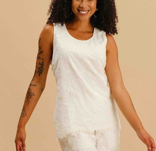 Lace Overlay Top SALE