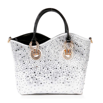 Handbag Express - Rhinestone Ombre Design Elegant Tote
