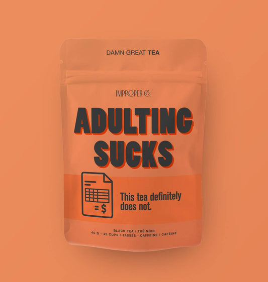 Adulting Sucks Black tea, 20 Servings, Flavoured Tea Blend