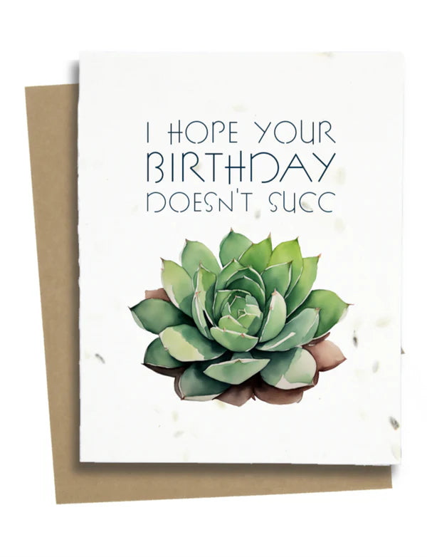 Funny Birthday Card for a Plant Lover - PLC